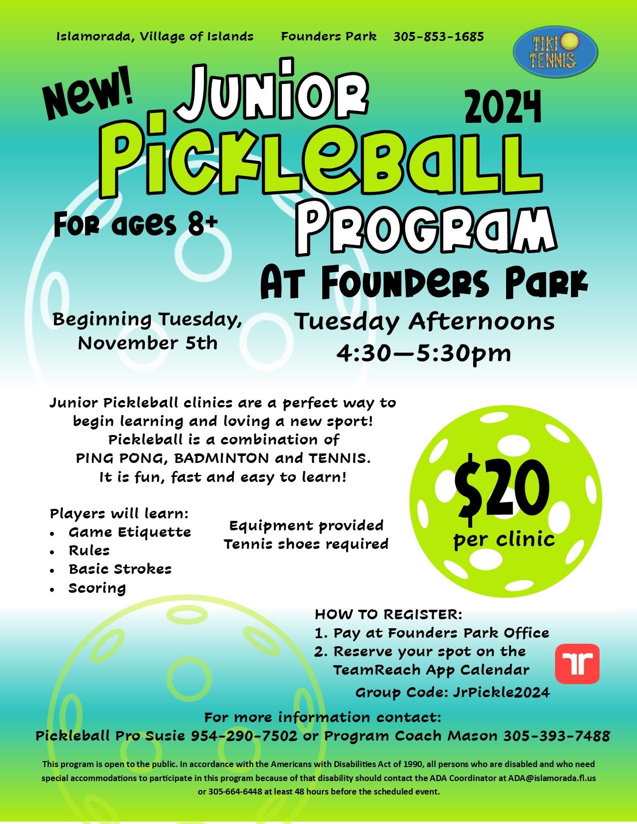 Junior Pickleball 2024