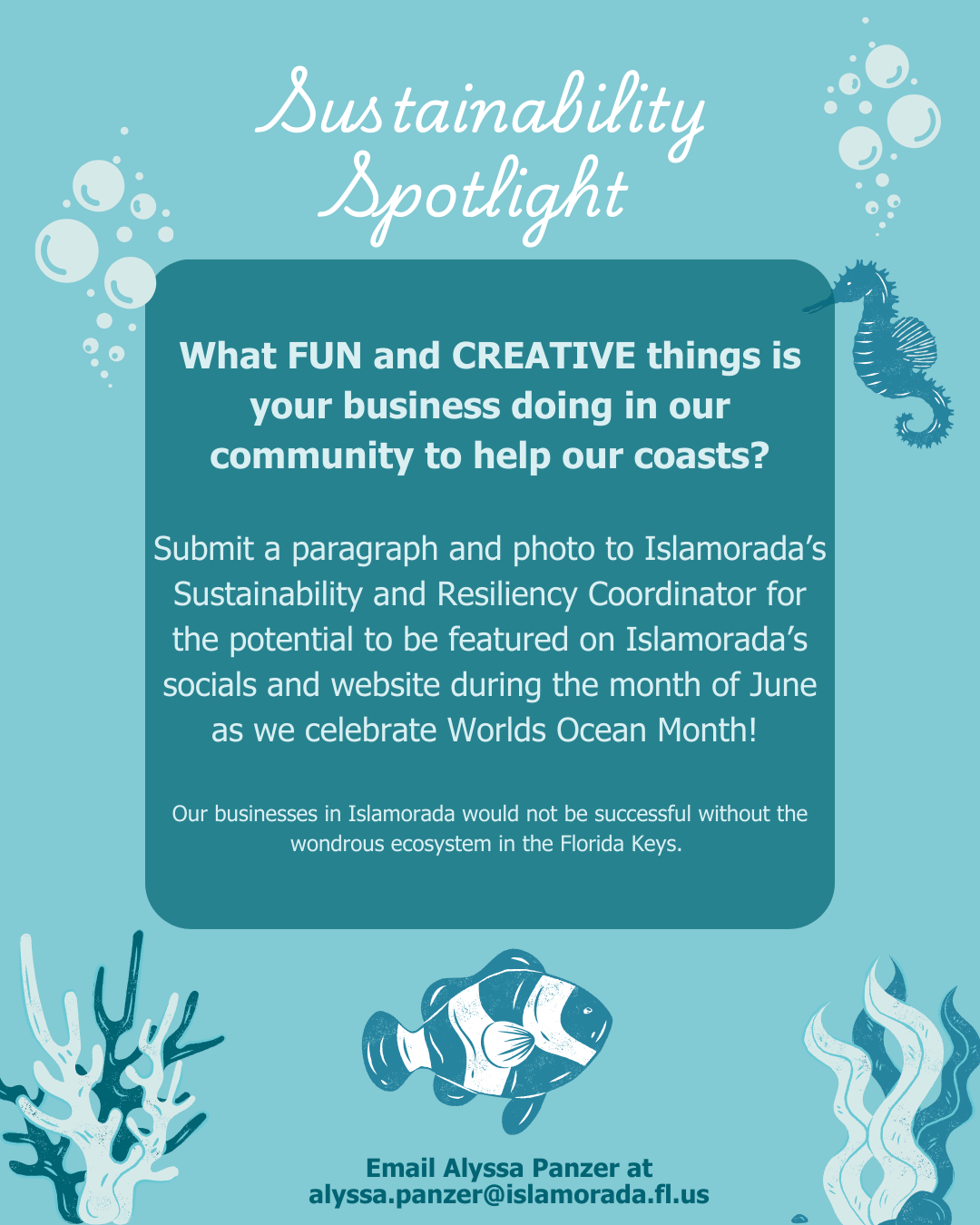 Sustainability and Resiliency Business Spotlight Announcement