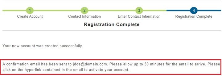 Registration Complete