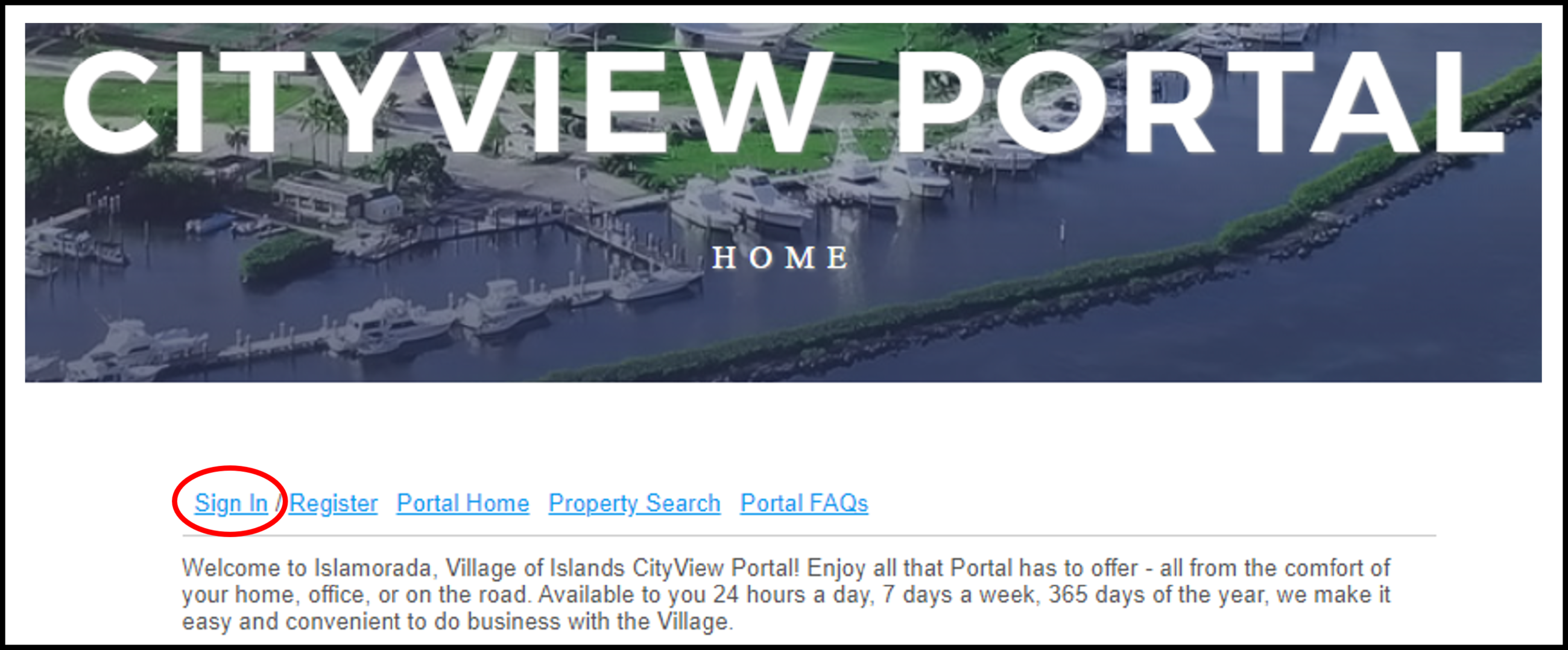CityView Portal Home
