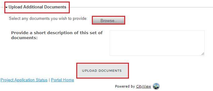Upload Additional Documents