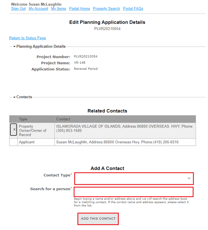 Planning Application Details.