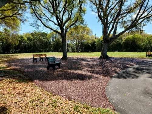 Large Dog Park Bonded Mulch 1