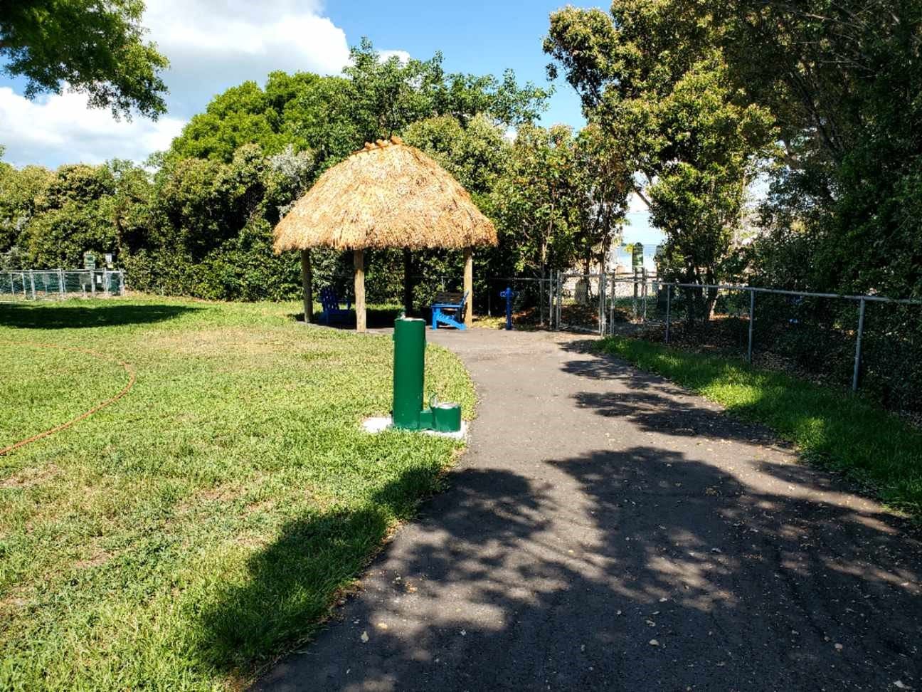 Small Dog Tiki and Path landscape